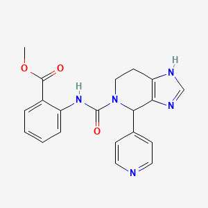 Methyl 2-{[4-(pyridin-4-YL)-1H,4H,5H,6H,7H-imidazo[4,5-C]pyridine-5-carbonyl]amino}benzoate