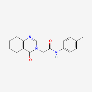 molecular formula C17H19N3O2 B11195135 2-(4-oxo-5,6,7,8-tetrahydroquinazolin-3(4H)-yl)-N-(p-tolyl)acetamide 