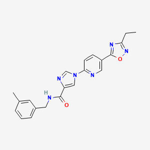 1-[5-(3-ethyl-1,2,4-oxadiazol-5-yl)pyridin-2-yl]-N-(3-methylbenzyl)-1H-imidazole-4-carboxamide