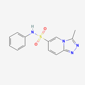 3-methyl-N-phenyl[1,2,4]triazolo[4,3-a]pyridine-6-sulfonamide