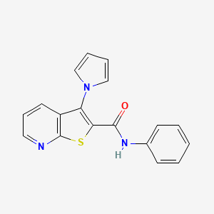 N-phenyl-3-(1H-pyrrol-1-yl)thieno[2,3-b]pyridine-2-carboxamide