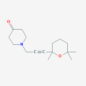 4(1H)-Pyridinone, tetrahydro-1-[3-(tetrahydro-2,6,6-trimethyl-2H-pyran-2-yl)-2-propynyl]-