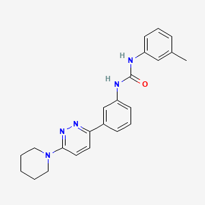 1-(3-(6-(Piperidin-1-yl)pyridazin-3-yl)phenyl)-3-(m-tolyl)urea