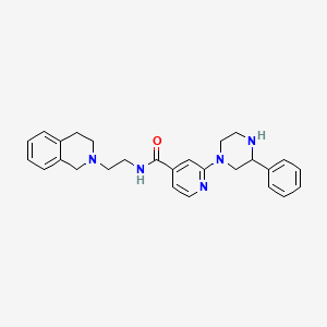 2-(3-Phenylpiperazin-1-YL)-N-[2-(1,2,3,4-tetrahydroisoquinolin-2-YL)ethyl]pyridine-4-carboxamide