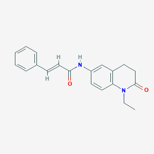 N-(1-ethyl-2-oxo-1,2,3,4-tetrahydroquinolin-6-yl)cinnamamide