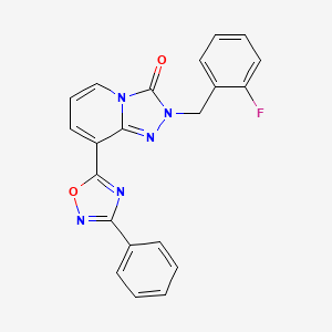 2-(2-fluorobenzyl)-8-(3-phenyl-1,2,4-oxadiazol-5-yl)-[1,2,4]triazolo[4,3-a]pyridin-3(2H)-one