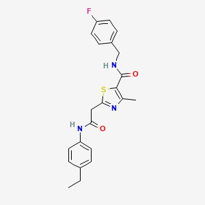 2-{2-[(4-ethylphenyl)amino]-2-oxoethyl}-N-(4-fluorobenzyl)-4-methyl-1,3-thiazole-5-carboxamide