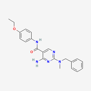 4-amino-2-[benzyl(methyl)amino]-N-(4-ethoxyphenyl)pyrimidine-5-carboxamide