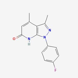 1-(4-fluorophenyl)-3,4-dimethyl-1,7-dihydro-6H-pyrazolo[3,4-b]pyridin-6-one