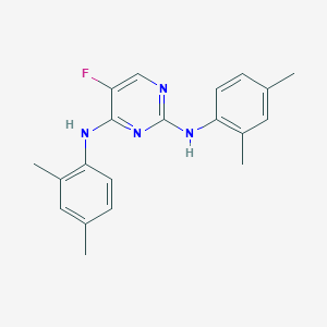 molecular formula C20H21FN4 B11195442 N,N'-bis(2,4-dimethylphenyl)-5-fluoropyrimidine-2,4-diamine 