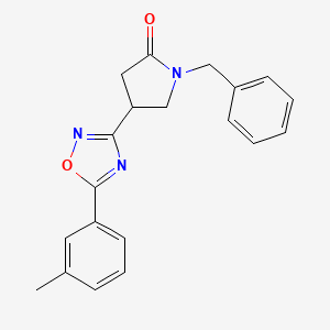 1-Benzyl-4-[5-(3-methylphenyl)-1,2,4-oxadiazol-3-yl]pyrrolidin-2-one