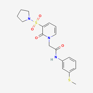 N-[3-(methylsulfanyl)phenyl]-2-[2-oxo-3-(pyrrolidin-1-ylsulfonyl)pyridin-1(2H)-yl]acetamide