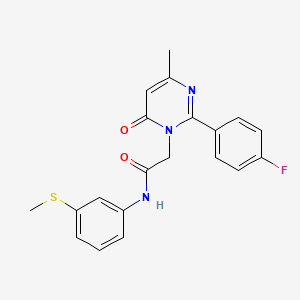 2-[2-(4-fluorophenyl)-4-methyl-6-oxopyrimidin-1(6H)-yl]-N-[3-(methylsulfanyl)phenyl]acetamide