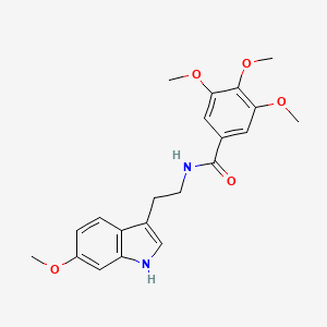 3,4,5-trimethoxy-N-[2-(6-methoxy-1H-indol-3-yl)ethyl]benzamide