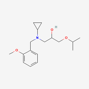 molecular formula C17H27NO3 B11195507 1-[Cyclopropyl(2-methoxybenzyl)amino]-3-isopropoxy-2-propanol CAS No. 1016886-65-9