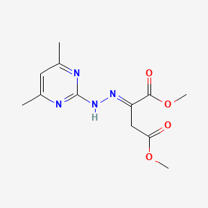 dimethyl (2E)-2-[2-(4,6-dimethylpyrimidin-2-yl)hydrazinylidene]butanedioate