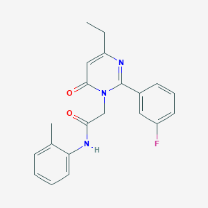 2-[4-ethyl-2-(3-fluorophenyl)-6-oxopyrimidin-1(6H)-yl]-N-(2-methylphenyl)acetamide