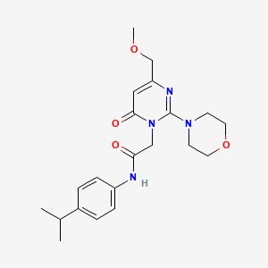 2-[4-(methoxymethyl)-2-(morpholin-4-yl)-6-oxopyrimidin-1(6H)-yl]-N-[4-(propan-2-yl)phenyl]acetamide