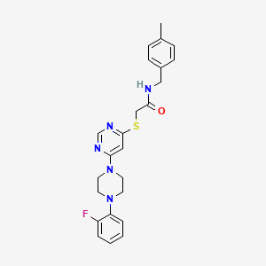 2-({6-[4-(2-Fluorophenyl)piperazin-1-YL]pyrimidin-4-YL}sulfanyl)-N-[(4-methylphenyl)methyl]acetamide