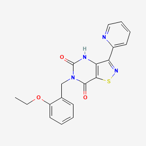 6-(2-ethoxybenzyl)-3-(pyridin-2-yl)[1,2]thiazolo[4,5-d]pyrimidine-5,7(4H,6H)-dione