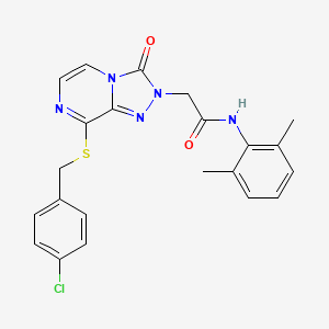 2-{8-[(4-chlorobenzyl)sulfanyl]-3-oxo[1,2,4]triazolo[4,3-a]pyrazin-2(3H)-yl}-N-(2,6-dimethylphenyl)acetamide