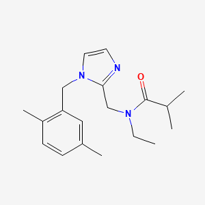 N-({1-[(2,5-Dimethylphenyl)methyl]-1H-imidazol-2-YL}methyl)-N-ethyl-2-methylpropanamide