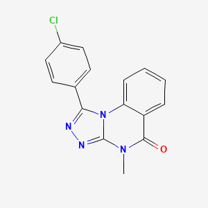 1-(4-chlorophenyl)-4-methyl[1,2,4]triazolo[4,3-a]quinazolin-5(4H)-one