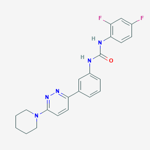 1-(2,4-Difluorophenyl)-3-(3-(6-(piperidin-1-yl)pyridazin-3-yl)phenyl)urea