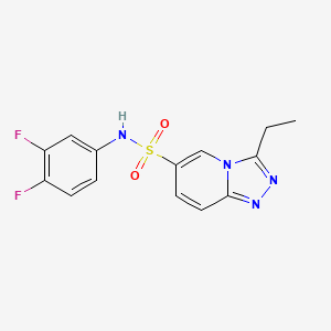 N-(3,4-difluorophenyl)-3-ethyl[1,2,4]triazolo[4,3-a]pyridine-6-sulfonamide