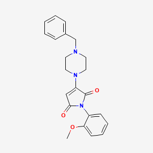 3-(4-benzylpiperazin-1-yl)-1-(2-methoxyphenyl)-1H-pyrrole-2,5-dione