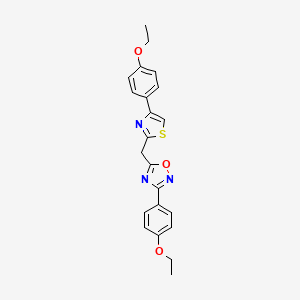 3-(4-Ethoxyphenyl)-5-{[4-(4-ethoxyphenyl)-1,3-thiazol-2-yl]methyl}-1,2,4-oxadiazole