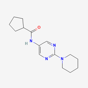 N-[2-(Piperidin-1-YL)pyrimidin-5-YL]cyclopentanecarboxamide