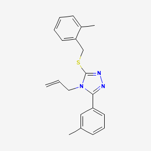 3-(3-methylphenyl)-5-{[(2-methylphenyl)methyl]sulfanyl}-4-(prop-2-en-1-yl)-4H-1,2,4-triazole