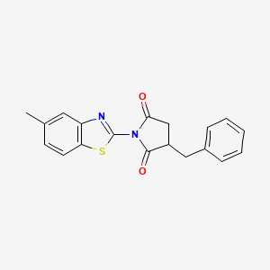 3-Benzyl-1-(5-methyl-1,3-benzothiazol-2-yl)pyrrolidine-2,5-dione