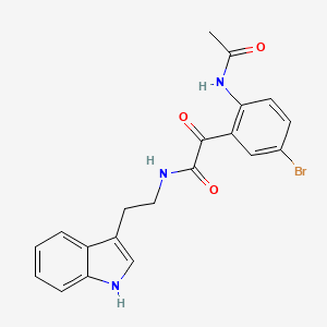 2-[2-(acetylamino)-5-bromophenyl]-N-[2-(1H-indol-3-yl)ethyl]-2-oxoacetamide