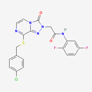 2-{8-[(4-chlorobenzyl)sulfanyl]-3-oxo[1,2,4]triazolo[4,3-a]pyrazin-2(3H)-yl}-N-(2,5-difluorophenyl)acetamide