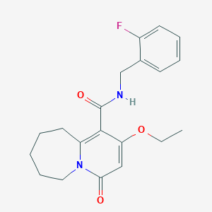 2-ethoxy-N-(2-fluorobenzyl)-4-oxo-4,6,7,8,9,10-hexahydropyrido[1,2-a]azepine-1-carboxamide