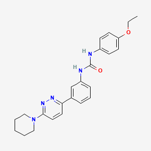 1-(4-Ethoxyphenyl)-3-{3-[6-(piperidin-1-YL)pyridazin-3-YL]phenyl}urea