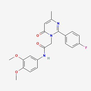 N-(3,4-dimethoxyphenyl)-2-[2-(4-fluorophenyl)-4-methyl-6-oxopyrimidin-1(6H)-yl]acetamide