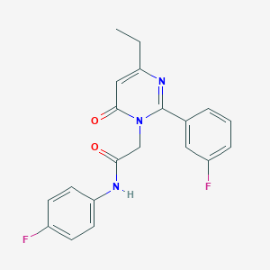 2-[4-ethyl-2-(3-fluorophenyl)-6-oxopyrimidin-1(6H)-yl]-N-(4-fluorophenyl)acetamide