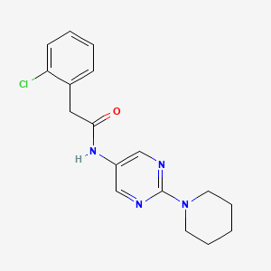 2-(2-Chlorophenyl)-N-[2-(piperidin-1-YL)pyrimidin-5-YL]acetamide