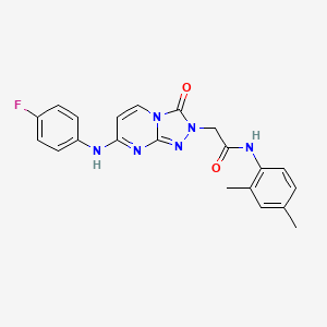 N-(2,4-dimethylphenyl)-2-{7-[(4-fluorophenyl)amino]-3-oxo-2H,3H-[1,2,4]triazolo[4,3-a]pyrimidin-2-yl}acetamide