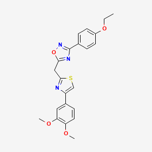 5-{[4-(3,4-Dimethoxyphenyl)-1,3-thiazol-2-yl]methyl}-3-(4-ethoxyphenyl)-1,2,4-oxadiazole