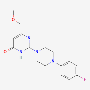 2-[4-(4-fluorophenyl)piperazin-1-yl]-6-(methoxymethyl)pyrimidin-4(3H)-one