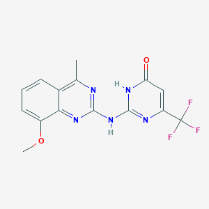 2-[(8-methoxy-4-methylquinazolin-2-yl)amino]-6-(trifluoromethyl)pyrimidin-4(3H)-one