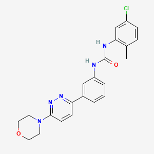 1-(5-Chloro-2-methylphenyl)-3-(3-(6-morpholinopyridazin-3-yl)phenyl)urea