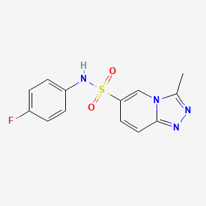 N-(4-fluorophenyl)-3-methyl[1,2,4]triazolo[4,3-a]pyridine-6-sulfonamide