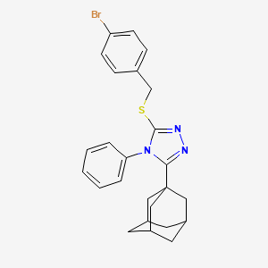 3-(Adamantan-1-YL)-5-{[(4-bromophenyl)methyl]sulfanyl}-4-phenyl-4H-1,2,4-triazole