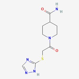 1-[(4H-1,2,4-triazol-3-ylsulfanyl)acetyl]piperidine-4-carboxamide