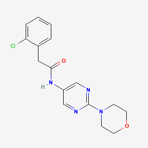 molecular formula C16H17ClN4O2 B11196318 2-(2-chlorophenyl)-N-(2-morpholinopyrimidin-5-yl)acetamide 